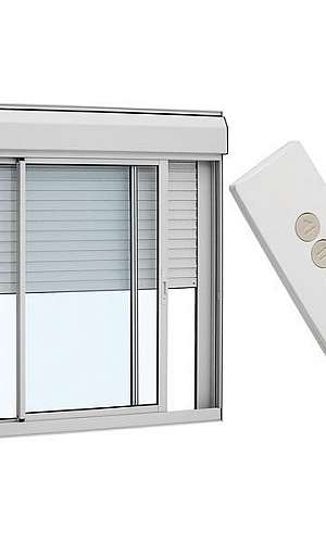 Janela de alumínio com persiana integrada automática Janela de alumínio com persiana integrada automática