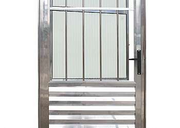 Portão de alumínio social Portão de alumínio social