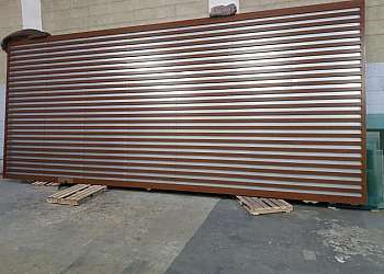 Portão de alumínio fechado Portão de alumínio fechado